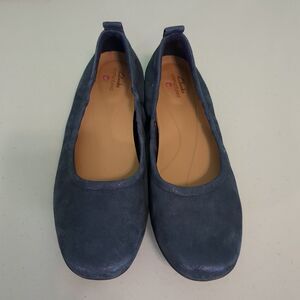 Clarks Unstructured Women Shoes 9 navy blue comfortable flats
